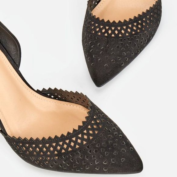 JUSTFAB PERFA pumps HIgh Heels 4.5IN black Sz 8 - Picture 4 of 5